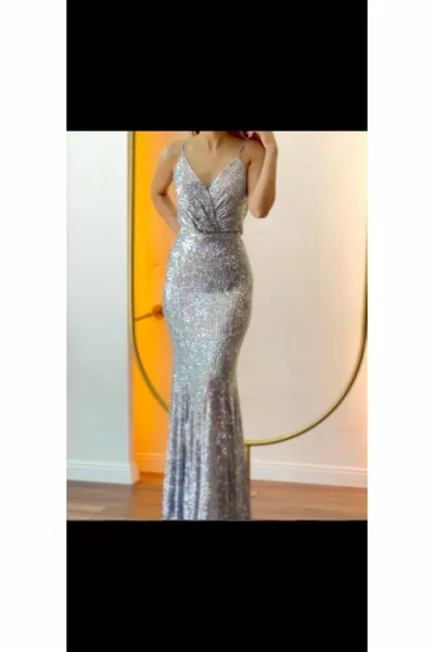 Sequined Evening Dress