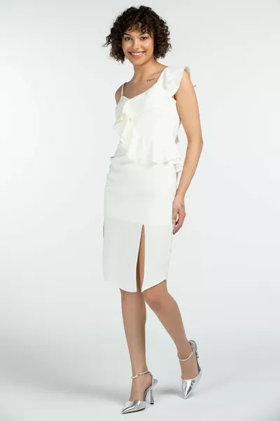 MI Avondjurk met enkele schoudersplit