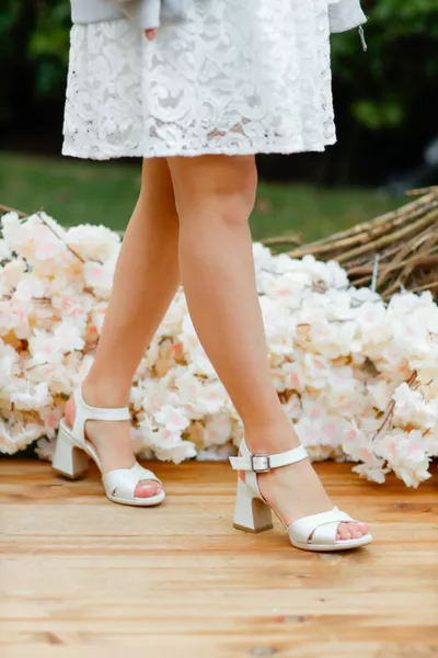 حذاء زفاف من عرق اللؤلؤ من عرق اللؤلؤ بطول 7 سم مضمون للركض