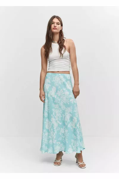 Floral long skirt