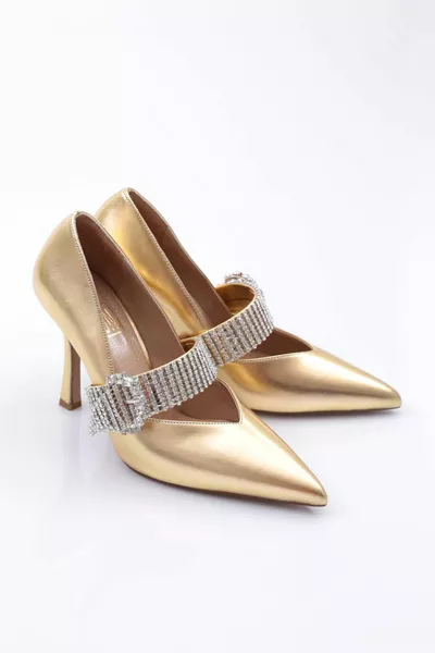  Tacchi da donna con fibbia per cintura in pietra