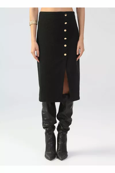 عادي الخصر الأسود المرأة تنورة البارسل