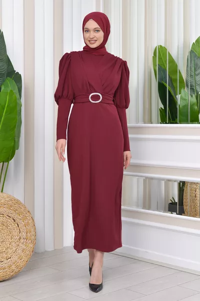 Cross Scuba Crepe Design хиджаб вечерни рокли