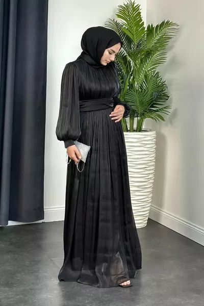 Hailey Janjan Evening Dress Black