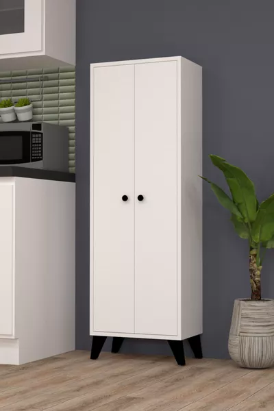 خزانة إلكاي متعددة الاستخدامات ذات بابين و5 أرفف