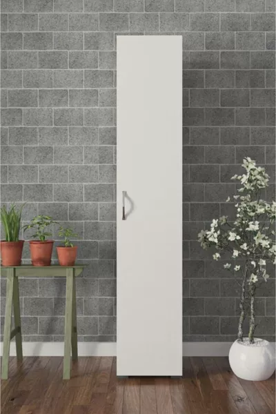 Armadio con un'anta e 5 ripiani