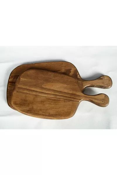 Ahşap Dekoratif 2li Kesme Tahtası Sunum Tahtası