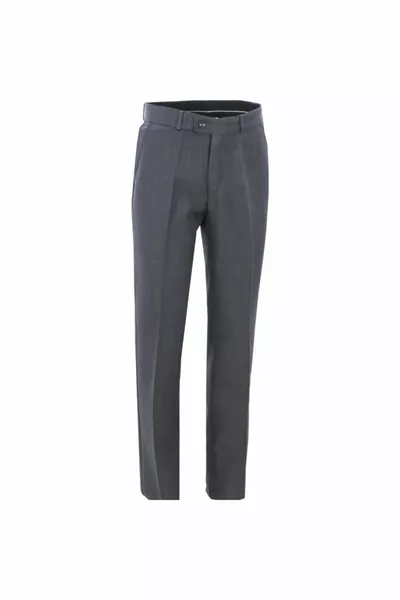 Herren Graue Klassische Polyviskose Stoffhose