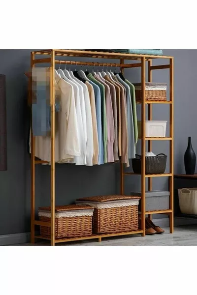 Armadio in legno chiaro Armadio multifunzionale