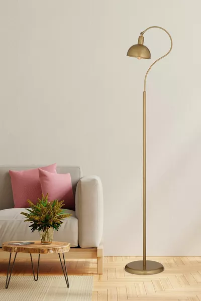 Angora Distressed Decorative Design Retro Modern Metal Floor Lamp