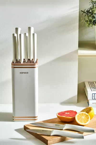 مجموعة سكاكين ميغاكت سكوير 9 قطع مع حامل كريم