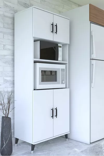 خزانة متعددة الاستخدامات، فرن، مخزن، حمام، شرفة (خزانة فرن كبيرة الحجم)