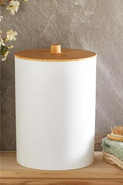 Bambu Desenli Mutfak Banyo Çöp Kovası