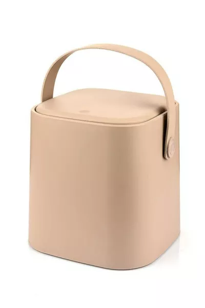 Кухненска кофа за боклук с капак и дръжка за поставяне на плота 4 л - Лате