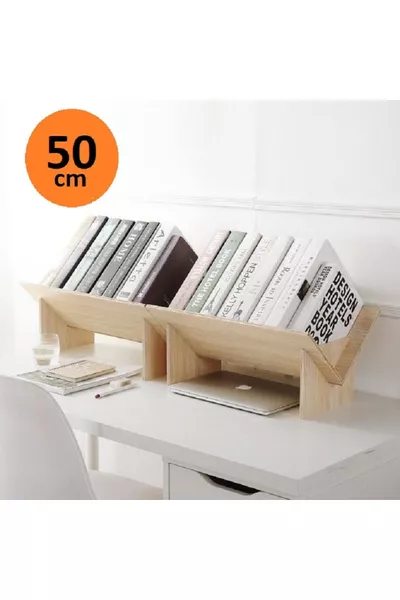 منظم مكتب مزخرف قابل للتفكيك رف كتب حاملة كتب وحاملة أسطوانات