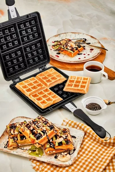 Zwarte Wafelpan