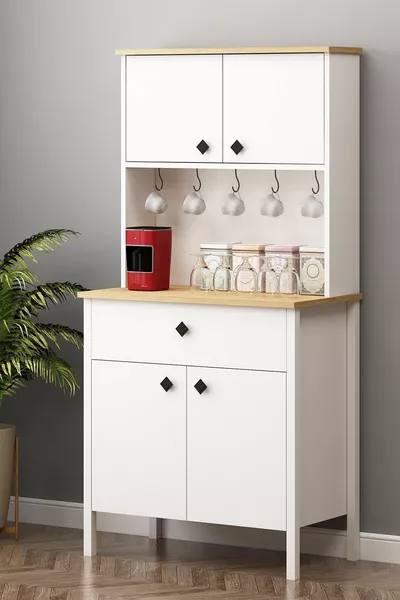 Remy Coffee Corner Basket-White