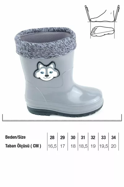 الأولاد الشتاء بولي كلوريد الفينيل الداخلية الدافئة اصطف أحذية المطر للماء الأحذية