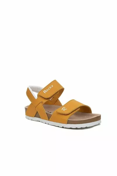  Анатомични унисекс детски жълти сандали