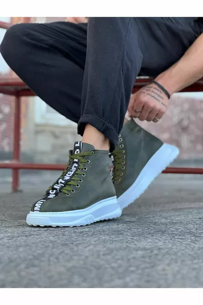  Khaki Herren Halbstiefeletten