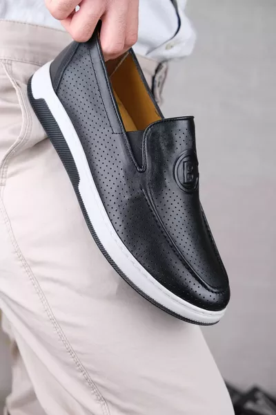 CUIR VÉRITABLE, MOCASSINS ORTHOPÉDIQUES POUR HOMMES
