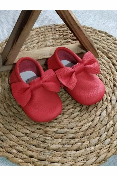 Bella Модель Красный цвет Детские лоферы Ботильоны Детская обувь
