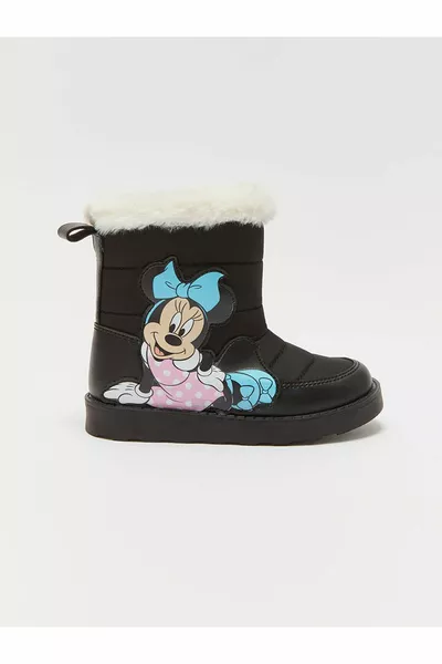Lw - Ботуши за момиченце с щампа на Мини Маус с цип