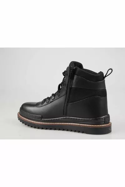 بيير كاردان  أحذية جلدية سوداء كاجوال رجالية