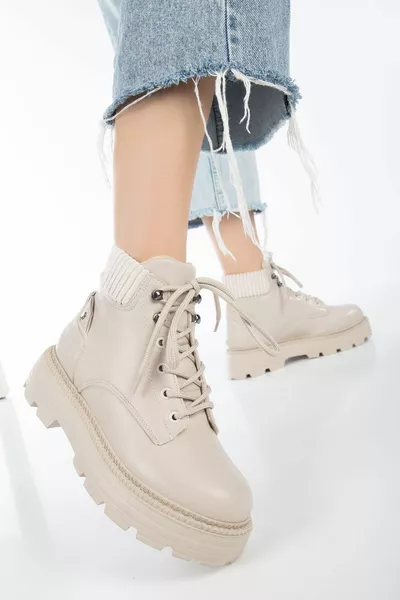 كريم الجلد القط الدانتيل متابعة أحذية نسائية مفصلة