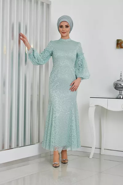 SEPTEMBER EVENING DRESS MINT