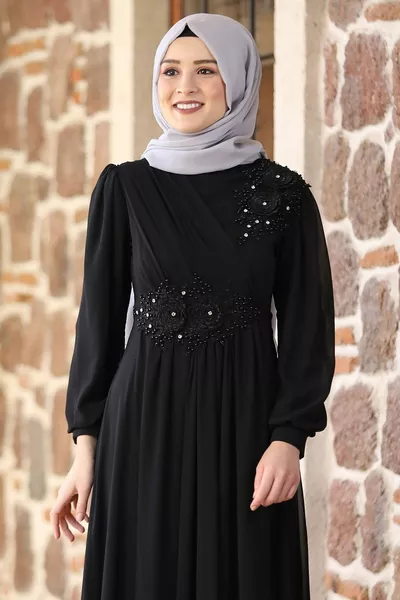 Robe de soirée Nevra Noir