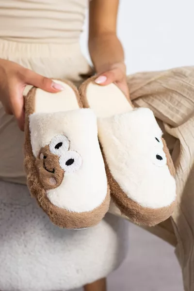 Kurbağ figured Silent Sole huispantoffels voor dames in het nieuwe seizoen