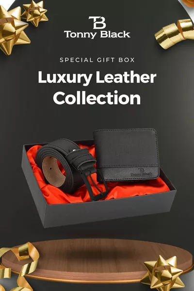 الأصلي للرجال مخصص هدية مربع مجموعة من 2 الفاخرة سلسلة العريس هدية أنيقة حزام جلدي محفظة مجموعة