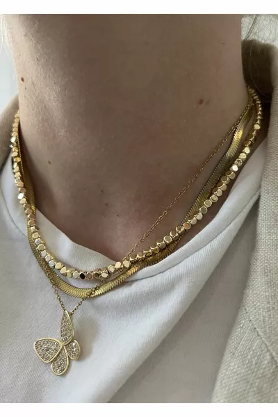 Gold Color Full Tour Dorika Necklace