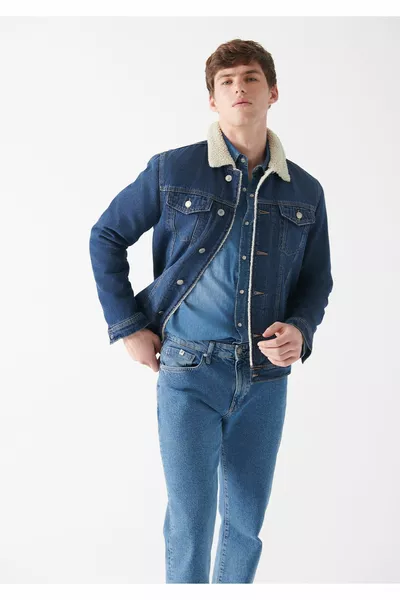 Frank s Giacca di jeans scura Slim Fit / Slim Fit 