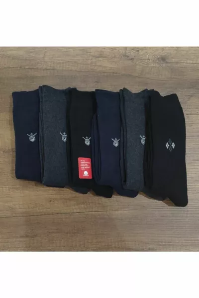 Men's 6-Pack Winter Thick Terry Socks Cotton