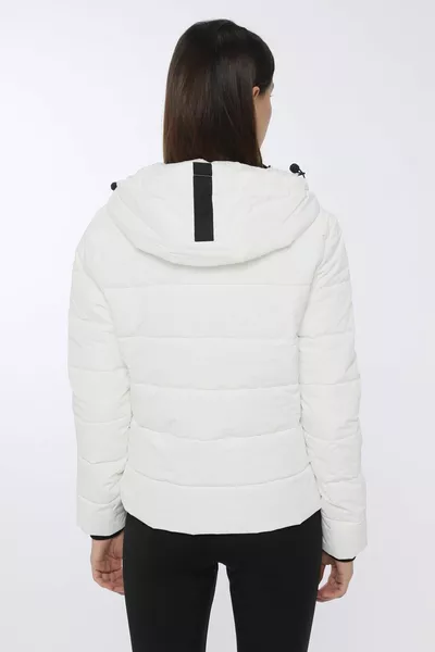 Apreski Manteau Blanc Manteau Court Femme