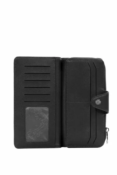 Schwarze Geldbörse für Damen