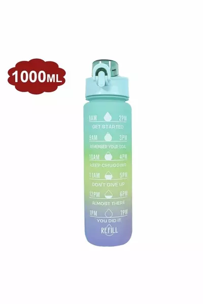 قارورة ماء تحفيزية شارب زجاجة ماء ML تريتان الصالة الرياضية زجاجة مياه خالية من BPA شارب