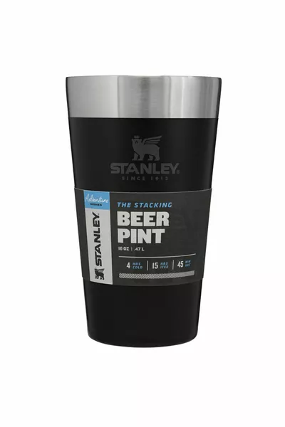 Drank Adv Vac oz Pint Cup 0. L Zwart Staal