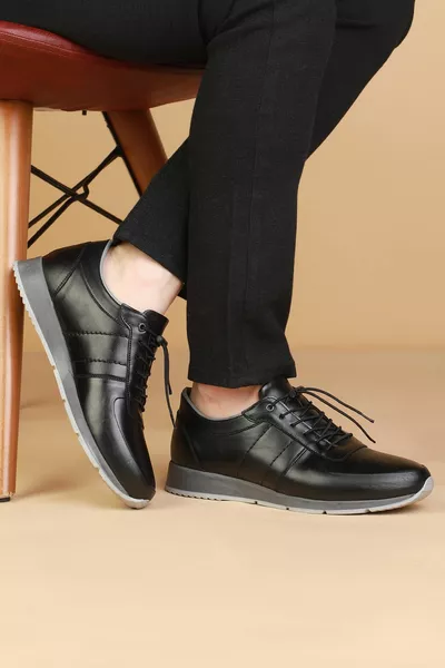  جلد طبيعي لينة مريحة العظام عارضة أحذية الرجال