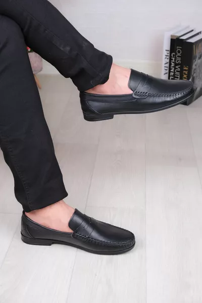 ECHT LEER, KLASSIEKE ZACHTE LOAFER VOOR HEREN