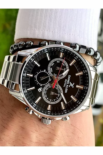 ساعة رجالية بسوار من الستانلس ستيل