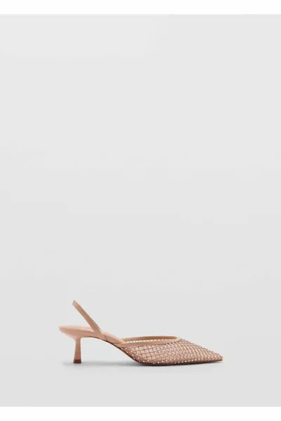 Glänzende Mesh-Absätze