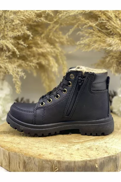 Вътрешна вълнена кожа от студено и водоустойчиви неплъзгащи се детски ботуши 