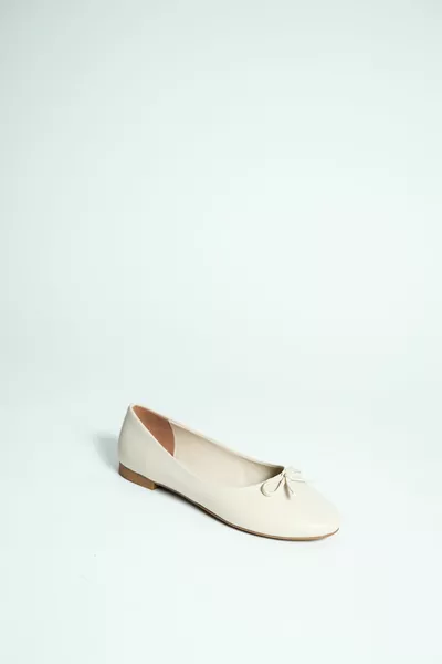 Hardy Beige Ballerina's met strik