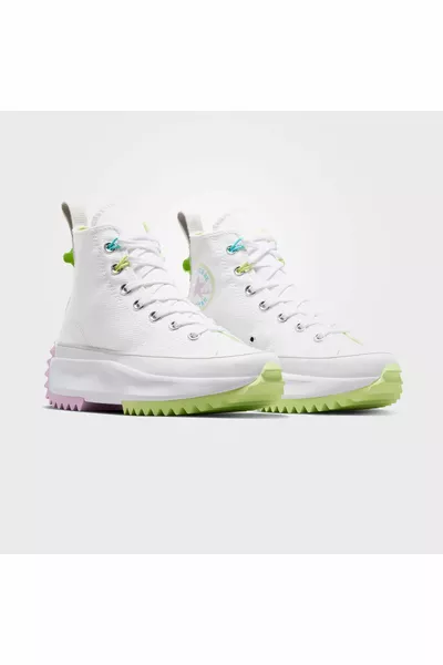 Run Star Hike унисекс белые кроссовки на платформе