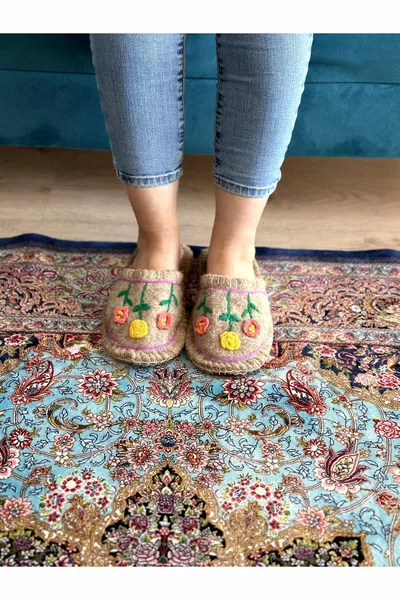 ТАПОЧКИ ИЗ ВОЙЛОКА NATURE