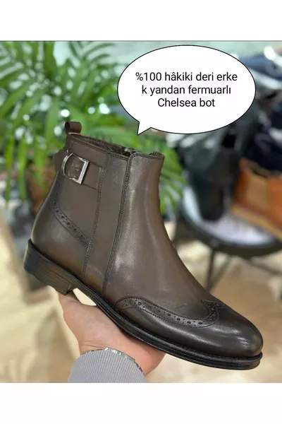 ECHT LEDEREN CHELSEA BOOTS VAN HET MERK PEARL