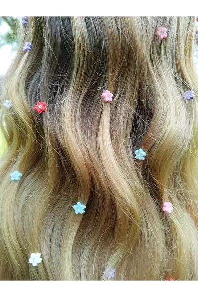  Pieces Vivid Color Hair Ornament Lily Braid Clip